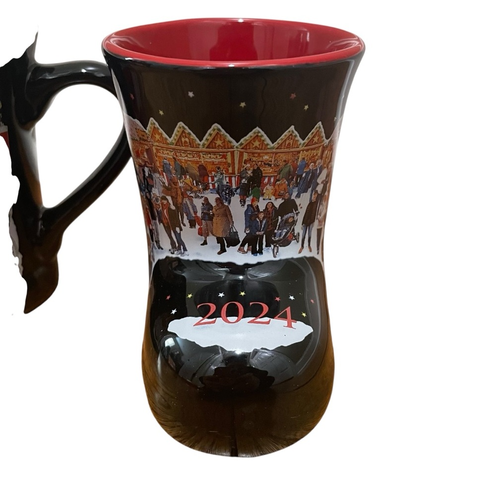 Christkindlmarket Christmas Boot Mug Set Of 2 Black Red Home Size One Size - Picture 2 of 8